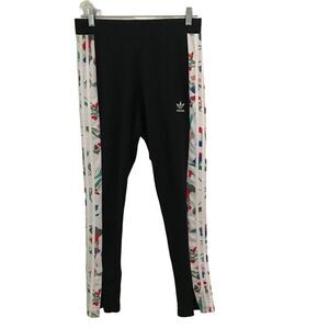 Adidas all over print tights floral leggings M/28*